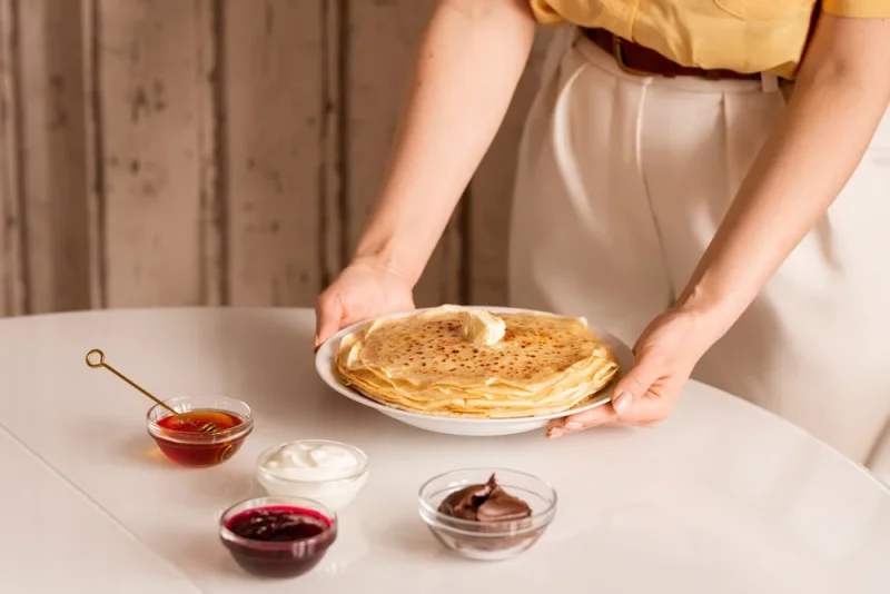 Palačinky - servírování Palačinky - servírování